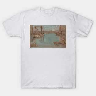 North River Dock, New York by Childe Hassam T-Shirt